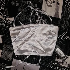 Back At It Satin Crop Top